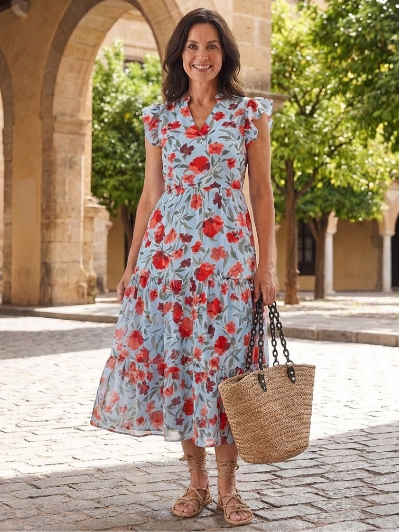 Camille | Pantaloni larghi in misto cotone e lino